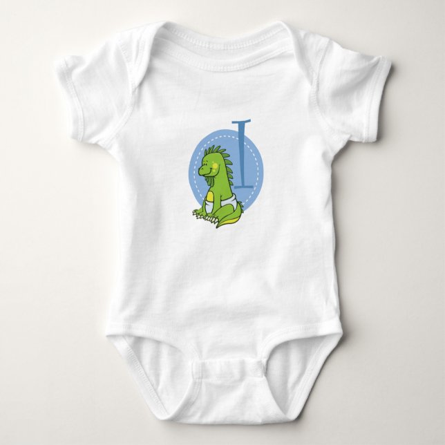 I is for Iguana Baby Bodysuit (Front)