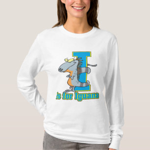 I is for iguana letter abc cartoon T-Shirt