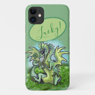 "i is lucky!" Lucky Shamrock Dragon Case-Mate iPhone Case