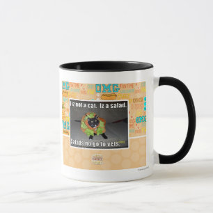 I iz not a cat. Iz a salad. Mug