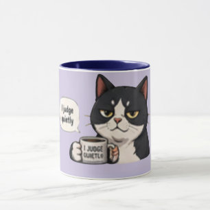 I Judge Quietly – Funny Sarcastic  Mug