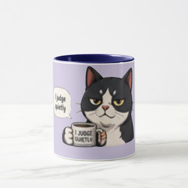 I Judge Quietly – Funny Sarcastic  Mug (Center)