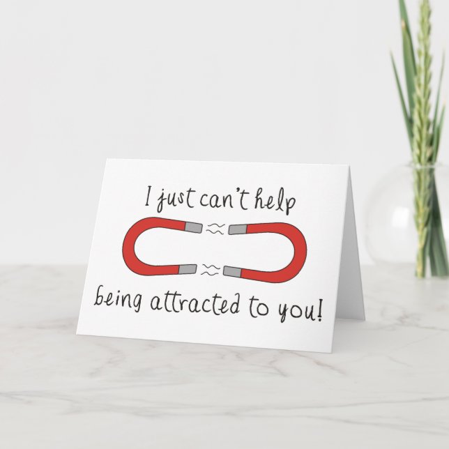 I Just Can't Help Being Attracted to You Holiday Card (Front)
