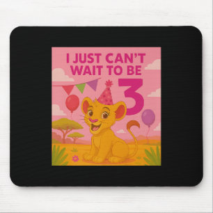 I Just Can't Wait To Be 3 Premium  Mouse Pad