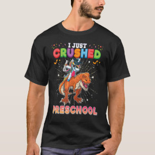 I Just Crushed Preschool Dabbing Unicorn Dinosaur T-Shirt