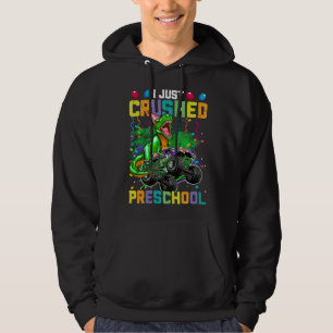 I Just Crushed PreSchool Dinosaur Boys Kids Monste Hoodie