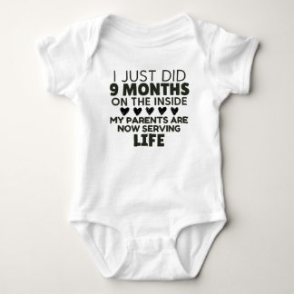 I Just Did 9 Months On The Inside Baby Bodysuit