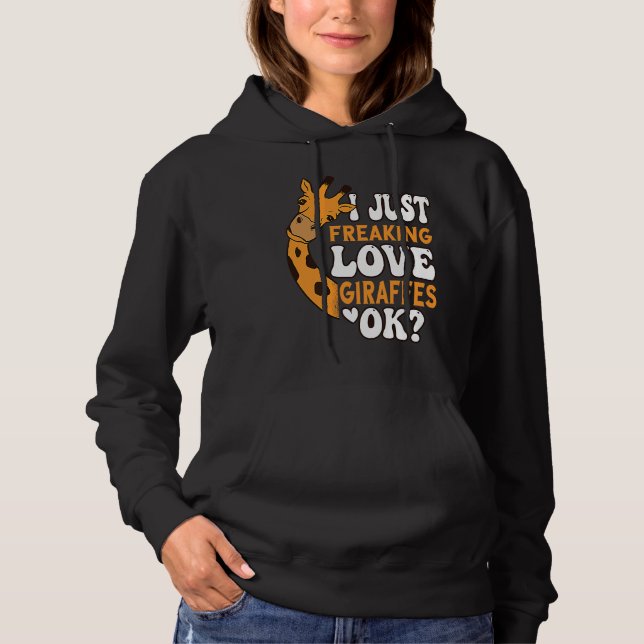 I Just Freaking Love Giraffes for Kids Hoodie (Front)