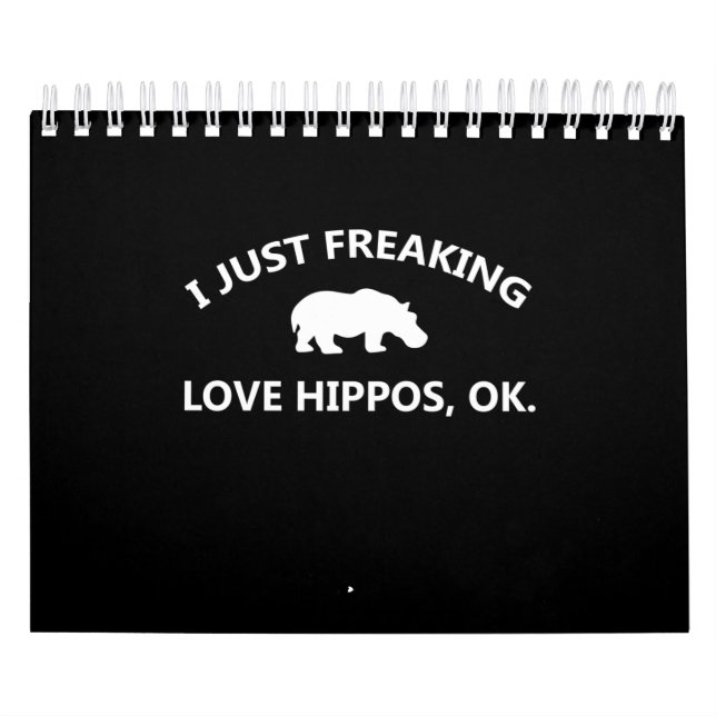 I Just Freaking Love Hippos Gift Calendar (Cover)