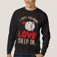 I Just Freaking Love Sheep Ok Farm Goat Livestock 