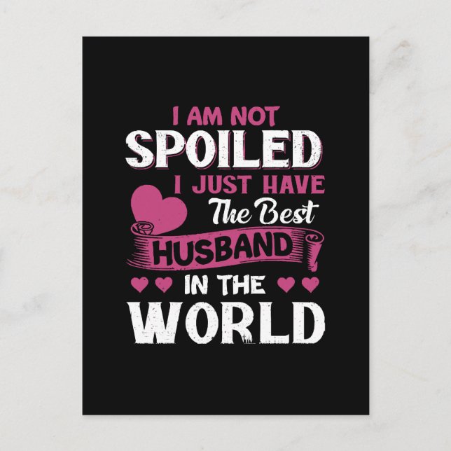 I Just Have The Best Husband In The World Postcard (Front)