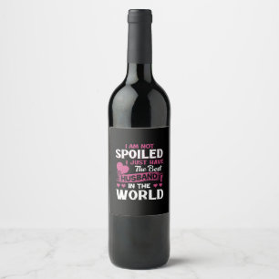 I Just Have The Best Husband In The World Wine Label