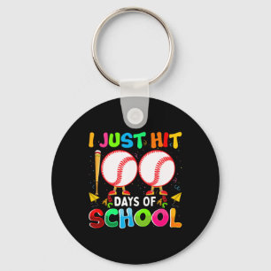 I Just Hit 100 Days Of School Bysell 100th Day Boy Key Ring