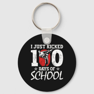 I Just Kicked 100 Days Of School Martial Arts Kara Key Ring