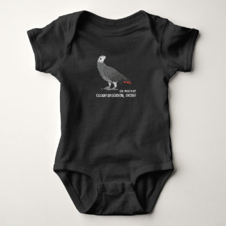 I Just Like African Grey Parrots Okay? Gift Baby Bodysuit