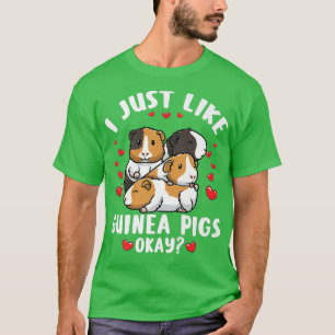 I Just Like Guinea Pigs Okay Cavy Rodent T-Shirt
