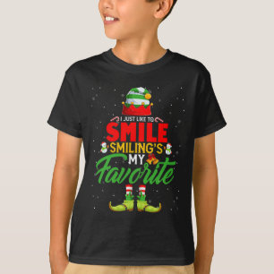 I Just Like To Smile Smilings My Favourite Christm T-Shirt