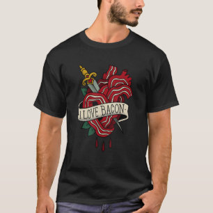I Just Love Bacon Meat Food Breakfast Bacon T-Shirt