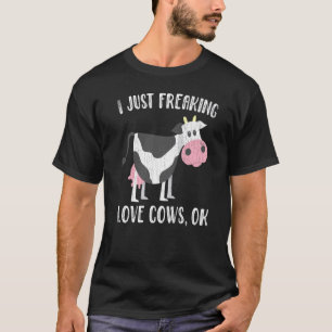 I Just Love Cows Cute Cows Animal Graphic T-Shirt