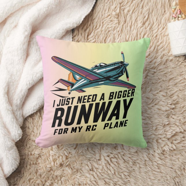 I Just Need a Bigger Runway for My RC Plane Funny Cushion (Blanket)
