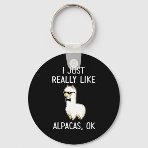 I Just Really Like Alpacas, Ok_ Llama Alpaca Key Ring