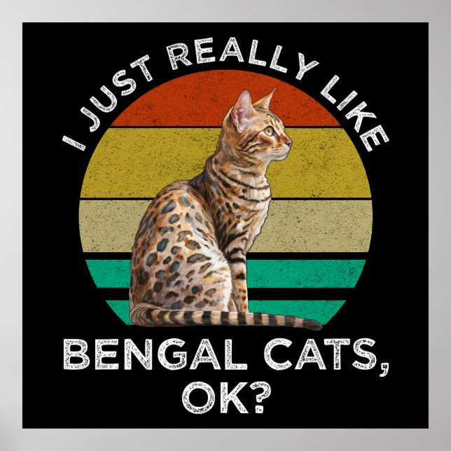 I Just Really Like Bengal Cats, OK? Poster (Front)
