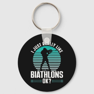 I Just Really Like Biathlons Ok Sports Biathlon Bi Key Ring