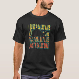 I Just Really Like Camels Quote Retro Humour Idea T-Shirt