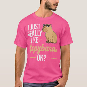 I Just Really Like Capybaras Capybara T-Shirt