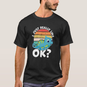 I Just Really Like Chameleon Lizard Reptile T-Shirt