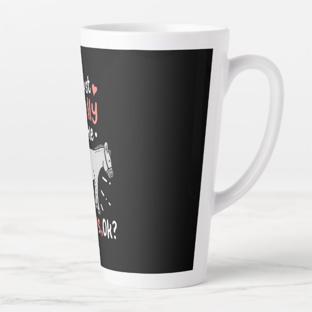 I Just Really Like Donkeys Latte Mug (Right)