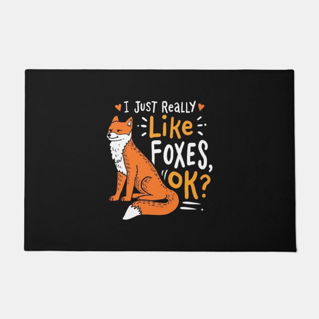 I Just Really Like Foxes Doormat (Front)