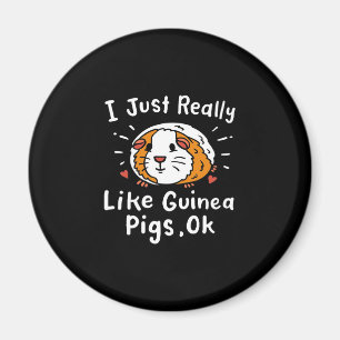 I Just Really Like Guinea Guinea Pig Kawaii Magnet