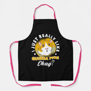 I Just Really Like Guinea Pigs Cavy Roddent Apron