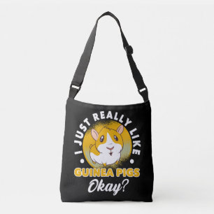 I Just Really Like Guinea Pigs Cavy Roddent Crossbody Bag