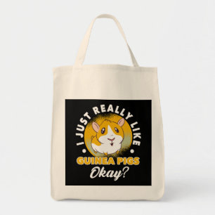 I Just Really Like Guinea Pigs Cavy Roddent Tote Bag