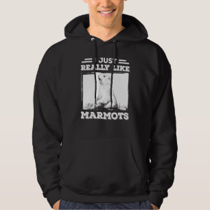 I Just Really Like Marmots, Groundhog Day February Hoodie