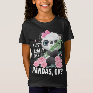 I just really like panda, cute panda design T-Shirt