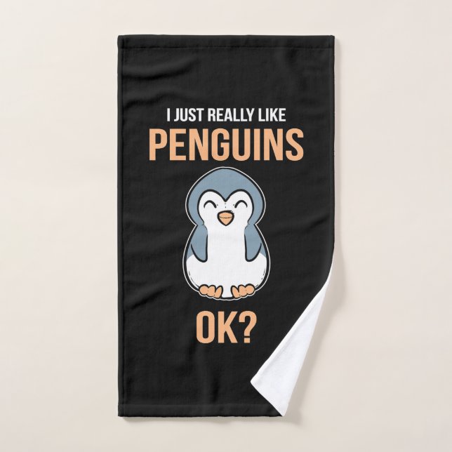 I Just Really Like Penguin Hand Towel (Hand Towel)