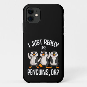 I Just Really Like Penguins Kids Girl Boys Women P Case-Mate iPhone Case