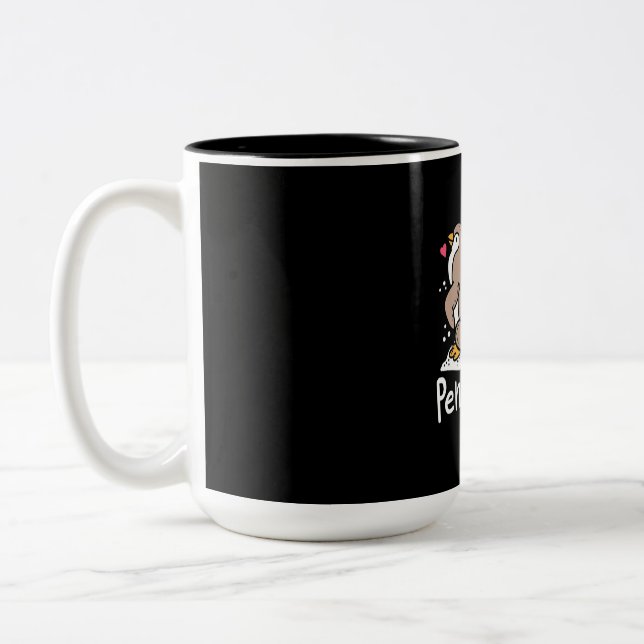 I Just Really Like Penguins Ok Two-Tone Coffee Mug (Left)