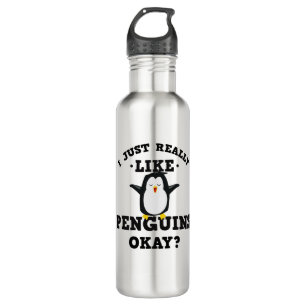 I Just Really Like Penguins Quote 710 Ml Water Bottle