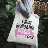 "I just really like pigs, ok?" funny pink pig
