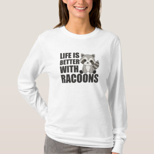 I Just Really Like Racoons Cute Raccoon T-Shirt