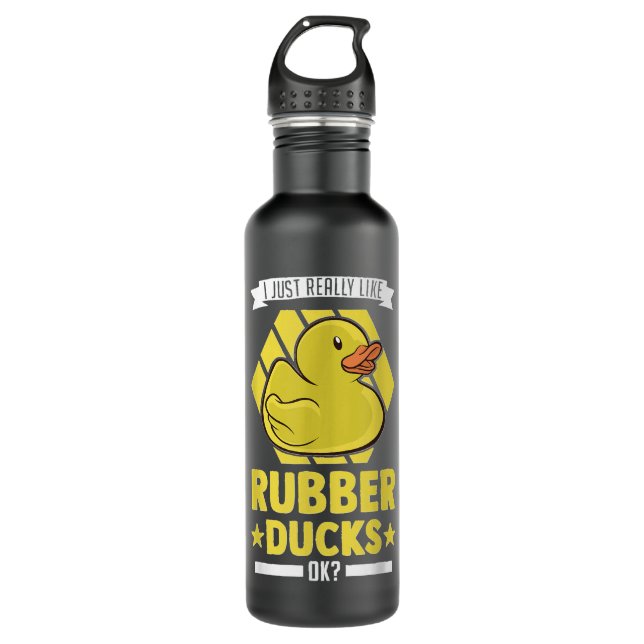 I just really like Rubber Ducks  710 Ml Water Bottle (Front)