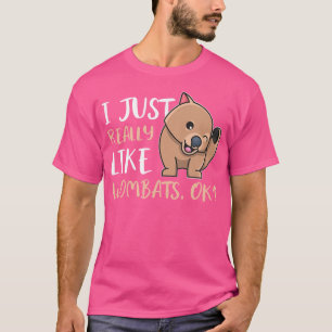 I Just Really Like Wombats Ok Comic T-Shirt