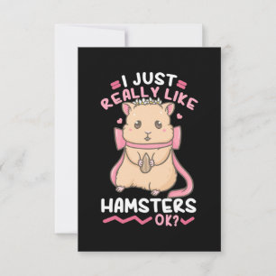 I Just Really Likes Hamsters RSVP Card