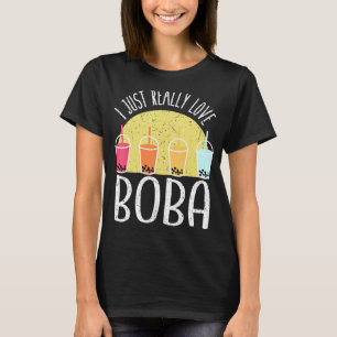 I Just Really Love Boba Japanese KIDS Gifts T-Shirt