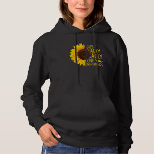 I Just Really Love Dachshunds Women Men Dog Sunflo Hoodie