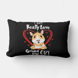 I Just Really Love Guinea Pigs Lumbar Cushion